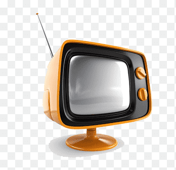 Televisión de alta definición, red de televisión retro, antena de televisión vieja naranja., televisión, electrónica png thumbnail