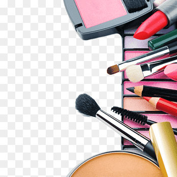 color eye shadow and make-up tools, color eye shadow, mascara png thumbnail