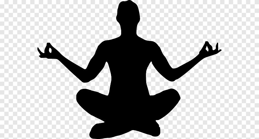 Yoga Silhouette Exercise Lotus position, Yoga, physical Fitness, hand ...