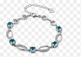 Bracelet Silver Gold Bitxi, TH Tang after 925 silver jewelry Crystal Bracelet, gemstone, blue png thumbnail