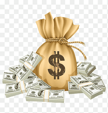Money Loan Investment Funding Payment, Money Bag, 100 U.S. dollar banknotes illustration, saving, gold Coin png thumbnail