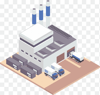 Building Factory Isometric projection, building, infographic, building png thumbnail