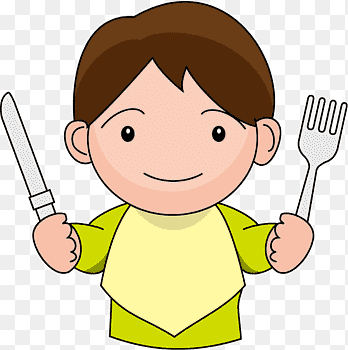 Ragout van het buffetmes die Vork eten, eet, arm, jongen png thumbnail