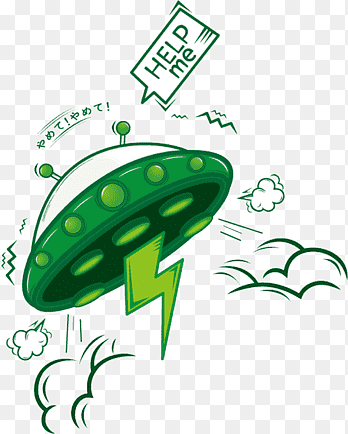 Unidentified flying object Illustration, UFO, leaf, text png thumbnail