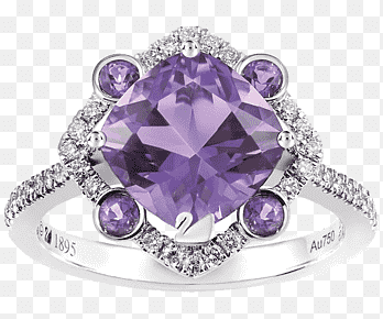 Amethyst Ring Purple Swarovski AG Jewellery, Swarovski jewelry purple diamond ring, gemstone, ring png thumbnail