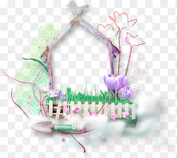 Frames, bloemen in trossen, computercluster, data compressie png thumbnail
