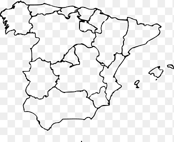 Mapa de España en blanco geografía, mapa, blanco, monocromo png thumbnail