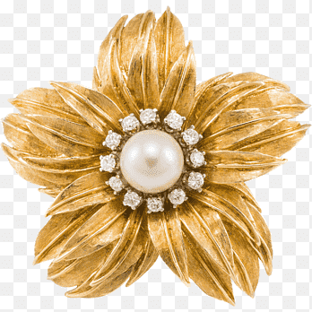 Pearl Brooch Colored gold Charms & Pendants, brooch, gemstone, pin png thumbnail