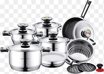 Kookgerei Roestvrijstalen keuken Koekenpan, keuken, keramiek, Kookgerei png thumbnail