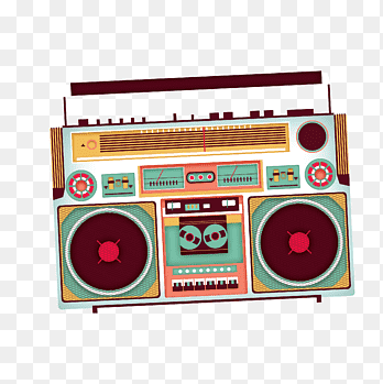 brown and blue radio, Poster Tape recorder, radio, electronics, rectangle png thumbnail