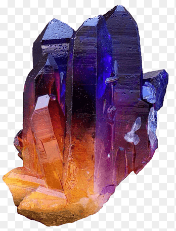 Metal-coated crystal Quartz Crystal cluster Mineral, editing tools, purple, gemstone png thumbnail