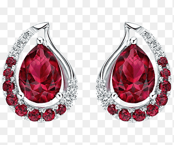 Earring Ruby Swarovski AG Jewellery, Swarovski jewelry garnet pendant, gemstone, pendant png thumbnail