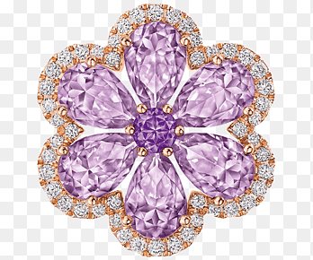 Swarovski AG Flower Pendant Jewellery, Swarovski jewelry flower pendant, purple, gemstone png thumbnail