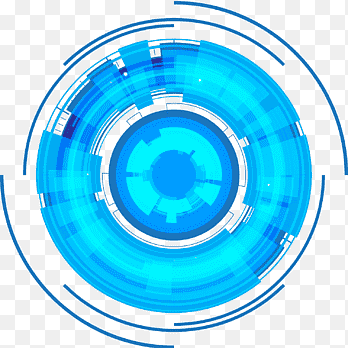 Arte mecánico redondo azul, escáner, tecnología de escaneo decorativo., azul, electrónica png thumbnail