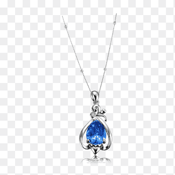 Locket Blue Necklace Diamond Gemstone, Gemstone Necklaces, blue, pendant png thumbnail