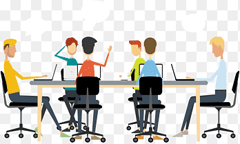 people sitting on chair using laptop computer illustration, Meeting Team building Business Event management Teamwork, Business Discussion s, furniture, public Relations png thumbnail