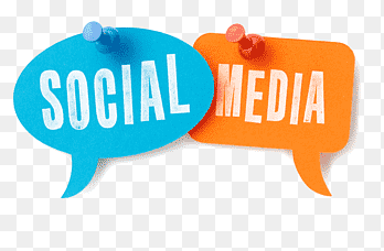 blue and orange social media text bobble, Social media marketing Mass media, social media, text, logo png thumbnail