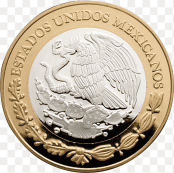 Mexican Mint Coin Mexican peso Numismatics Bank of Mexico, Coin, gold Coin, medal png thumbnail