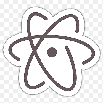 Atom Visual Studio Code Edytor kodu źródłowego Edytor tekstu, atom, atom, czarny i biały png thumbnail