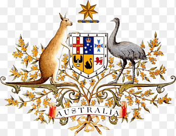 escudo de armas de australia símbolos nacionales de australia emu, australia, fauna, mundo png thumbnail