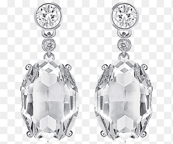 Earring Swarovski AG Jewellery Necklace Vintage clothing, Swarovski Jewelry Gemstone Earrings, white, pendant png thumbnail