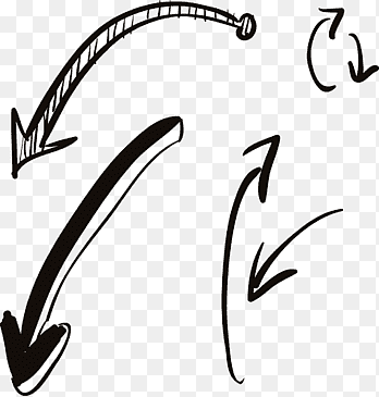 black arrows illustration, Arrow Icon, Hand drawn arrows, angle, text png thumbnail