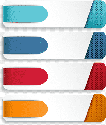 Element Chart, PPT element, four assorted-color papers, chemical Element, ribbon png thumbnail