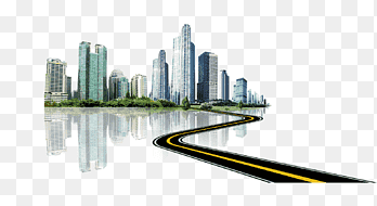 gray concrete buildings illustration, High-rise building, Smart City,city,High-rise,building,highway, angle, building png thumbnail