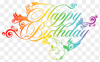 Birthday Greeting card, Colorful Happy Birthday, Happy Birthday artwork, wish, text png thumbnail