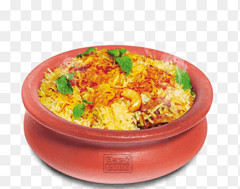 basmatirijst met saffraan, Biryani Indiase keuken Pilaf Saffraanrijst Arroz con pollo, biryani, Arroz con pollo, Aziatisch eten png thumbnail