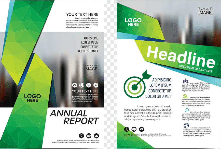 Free download | Annual Report advertisement, Flyer Publicity, Polyline ...