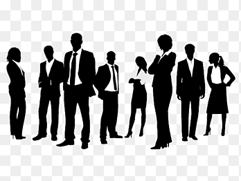 silhouettes of suits, Digital marketing Business Advertising Company Management, business people, company, service png thumbnail