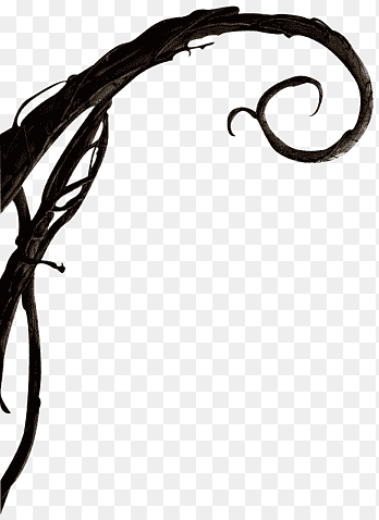 Ilustración de rama de árbol marrón, aventuras de Alicia en el país de las maravillas, tentáculos del diablo, blanco, retro png thumbnail