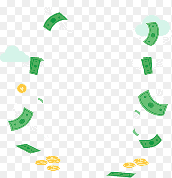 banknotes and coins, Cartoon Money Coin, money, leaf, gold Coin png thumbnail