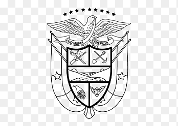 escudo de armas de panama dibujo símbolos patrios de panamá escudo, ángulo, blanco png thumbnail