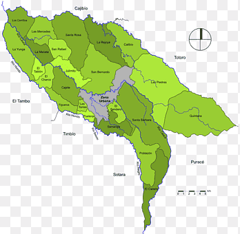 Área metropolitana de popayán departamentos de colombia mapa municipio de colombia, mapa, ciudad, mapa png thumbnail