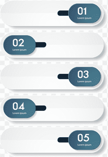 Template Infographic, PPT element, blue, web Design png thumbnail