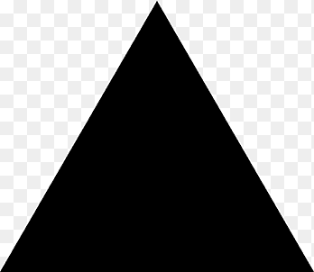 triángulo negro, triángulo negro iconos de computadora símbolo flecha, triángulo, ángulo, texto png thumbnail