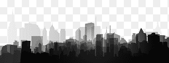 black and white bulding illustration, Black and white Template Poster Shadow, building, building, city png thumbnail