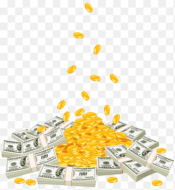Money United States Dollar Dollar sign Bank graphy, falling money, saving, gold Coin png thumbnail
