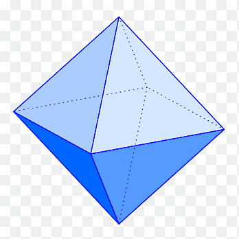 octaedro geometría tetraedro platónico sólido dodecaedro, euclidiano, azul, ángulo png thumbnail