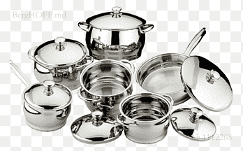 Kookgerei Roestvrij staal Antiaanbaklaag Braadpan Koekenpan, kookgerei, allclad, casserola png thumbnail