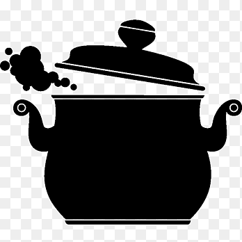 Kookgerei Koekenpan Koken, koekenpan, zwart en wit, casserola png thumbnail