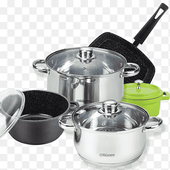 zwart en grijs kookgerei, servies ТОРГОВАЯ КОМПАНИЯ HUISHOUDEN Kookgerei Koekenpan Keuken, koekenpan, assortiment Strategieën, keramiek png thumbnail