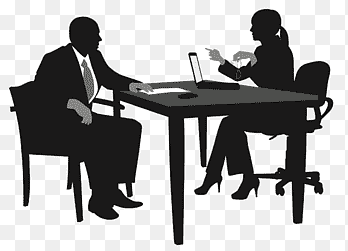 job interview, Table Conversation Text Chair Desk, Interview Free, template, furniture png thumbnail