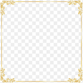 cadre fleuri carré doré, icône, bordure dorée atmosphérique, atmosphère, rectangle png thumbnail