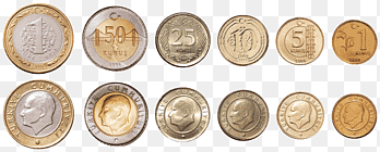 Turkish lira Coins of Turkey Coins of Turkey, Chile Money, banknote, turkey png thumbnail