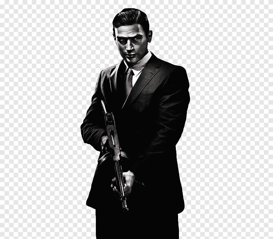 Mafia III Gangster Painting, painting, microphone, monochrome png | PNGEgg