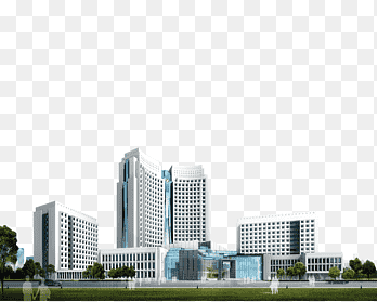 white 3D building illustration, Johns Hopkins Hospital The Cancer Institute Hospital Health Care Medicine, city ​​building, company, building png thumbnail