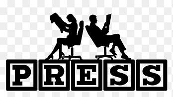 Journalism Journalist News media Newspaper Mass media, Silhouette, animals, text png thumbnail